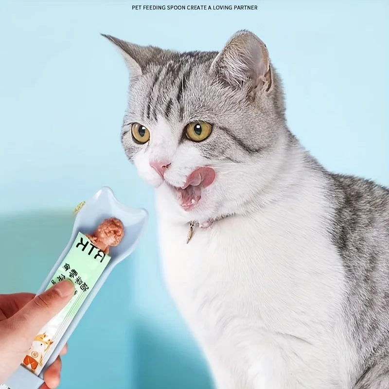 Cat Treat Squeeze Spoon Feeder
