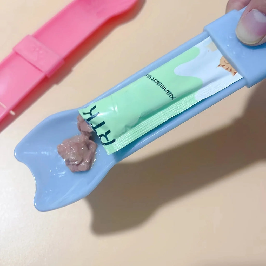 Cat Treat Squeeze Spoon Feeder