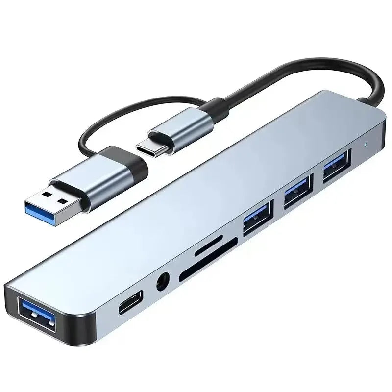 8-in-2 USB-C Hub & Card Reader