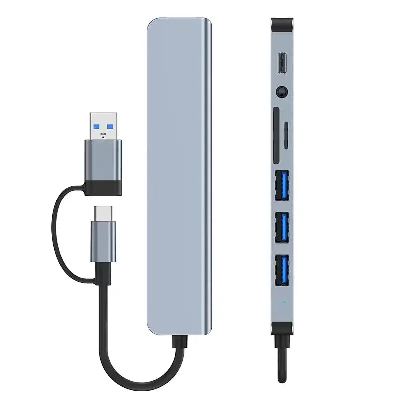 8-in-2 USB-C Hub & Card Reader