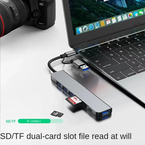 8-in-2 USB-C Hub & Card Reader