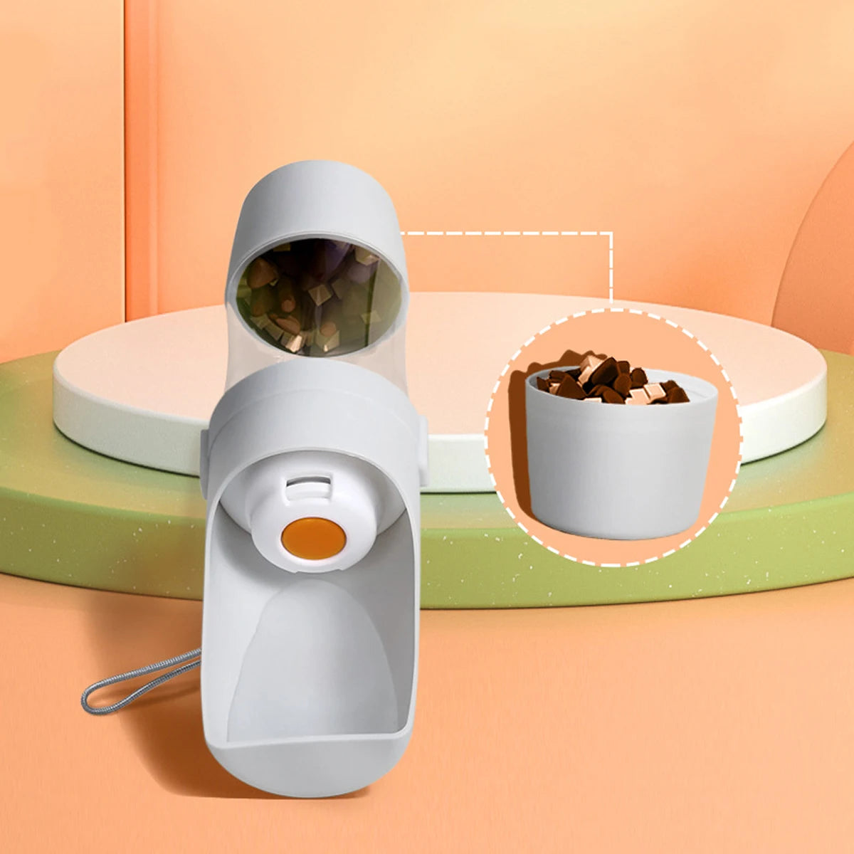 2-in-1 Portable Dog Water & Food Bottle