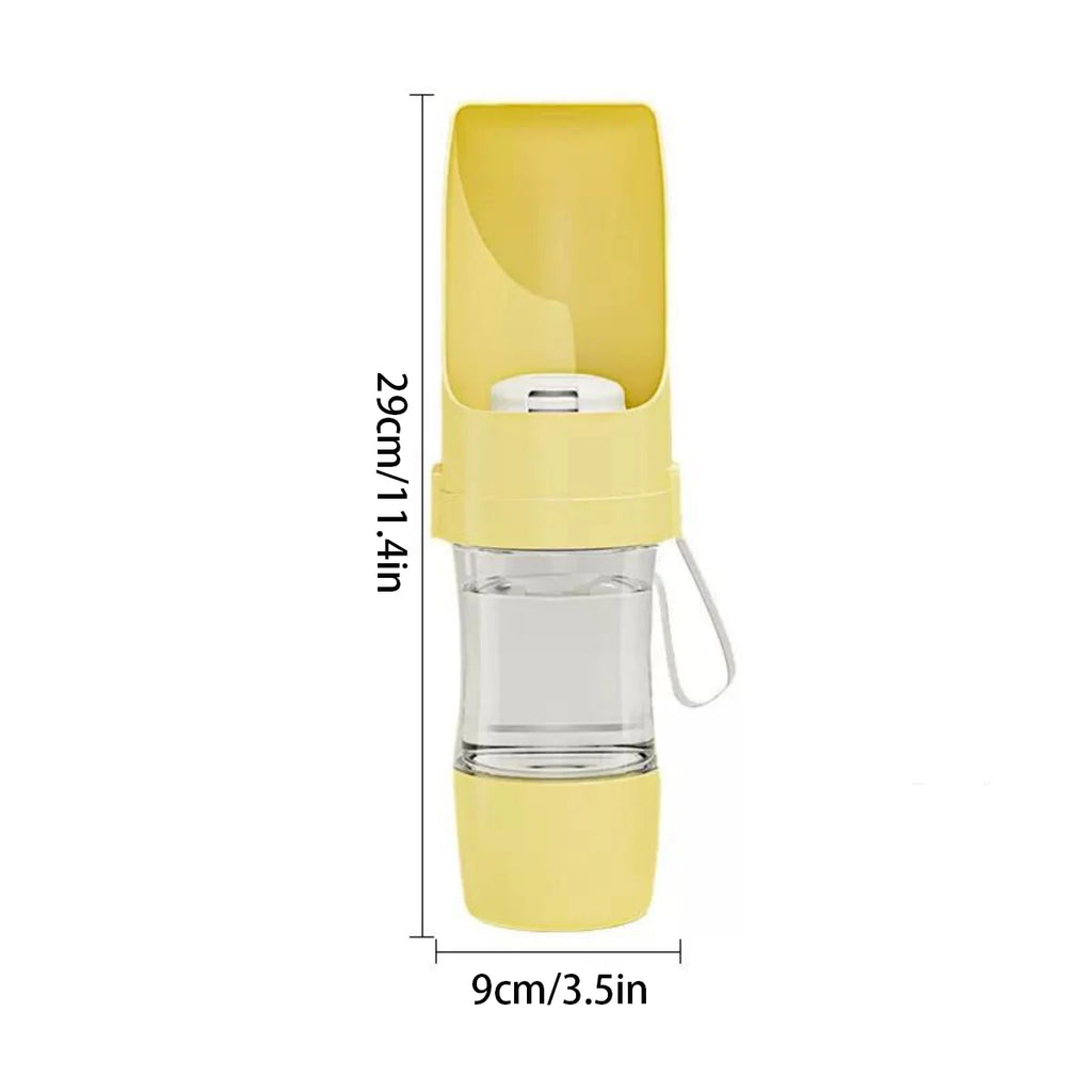 2-in-1 Portable Dog Water & Food Bottle