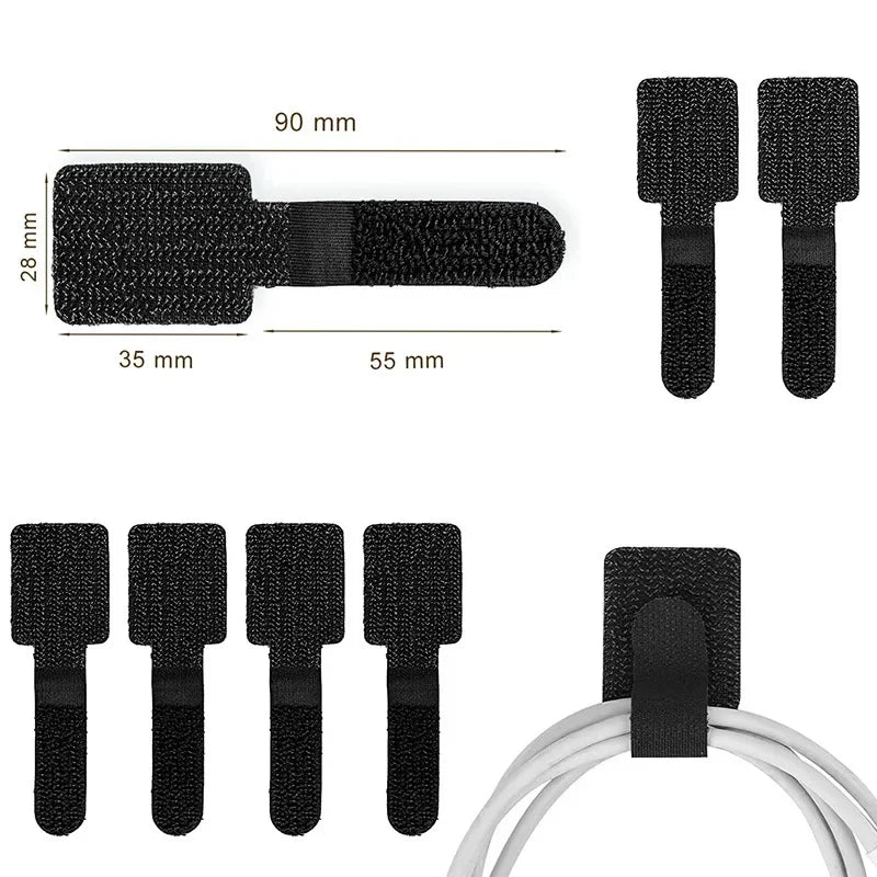 20-Piece Adhesive Cable Organizer Set