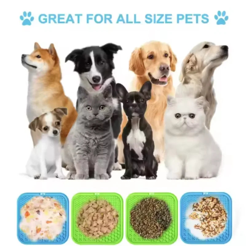 Silicone Dog Lick Mat & Slow Feeder