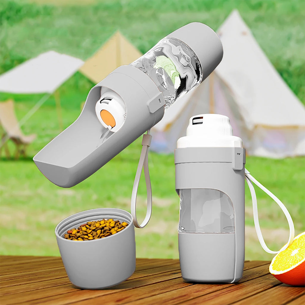 2-in-1 Portable Dog Water & Food Bottle