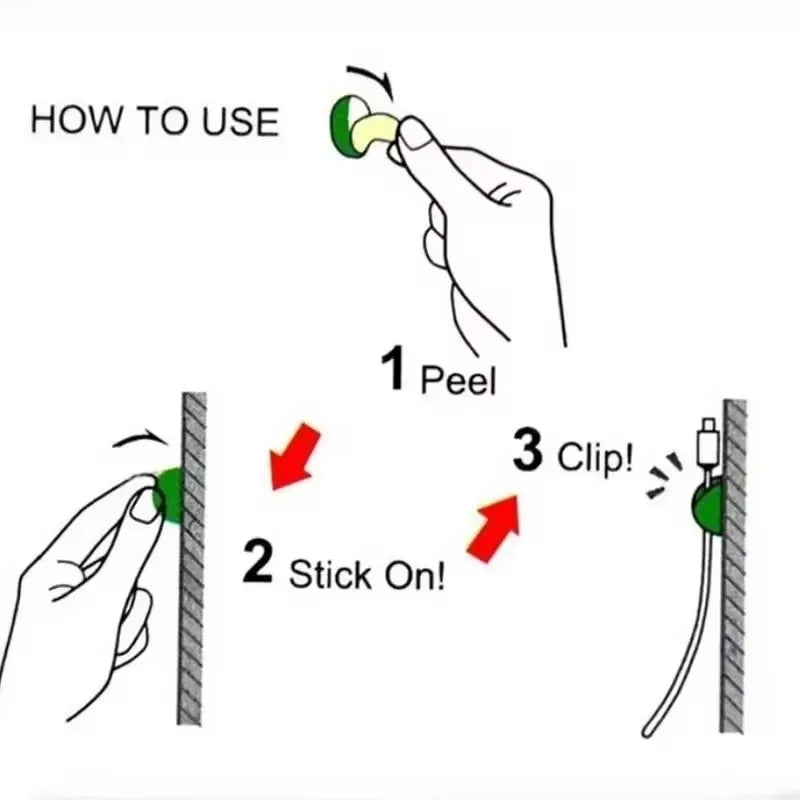 Mini Cable Organizer Clips