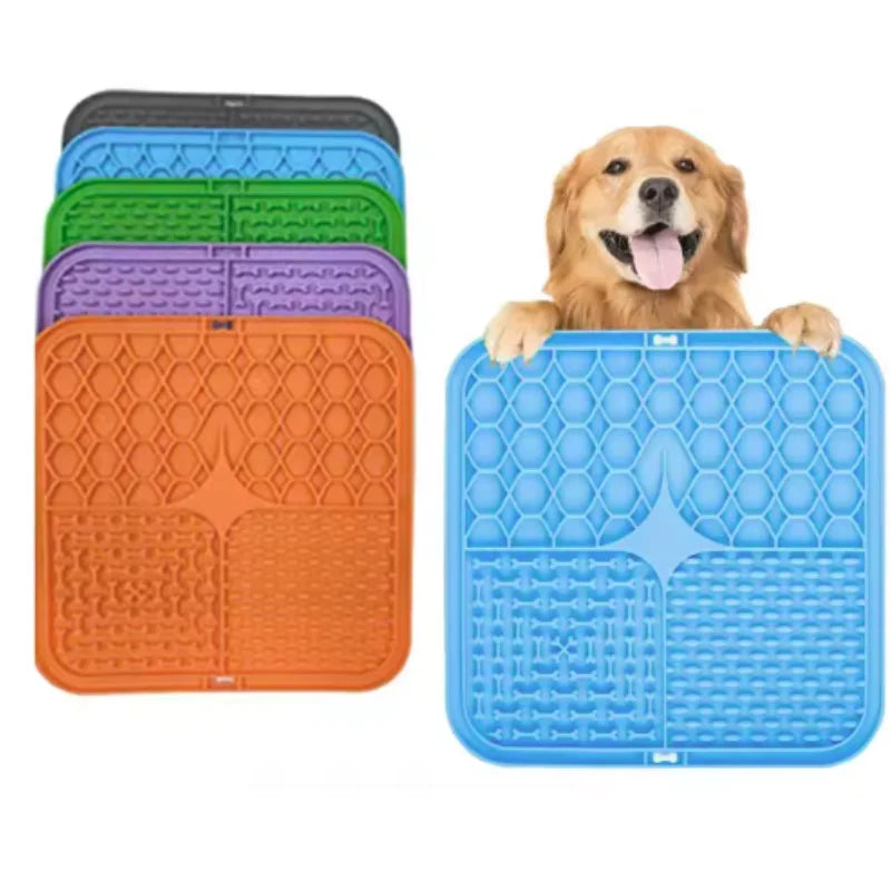 Silicone Dog Lick Mat & Slow Feeder