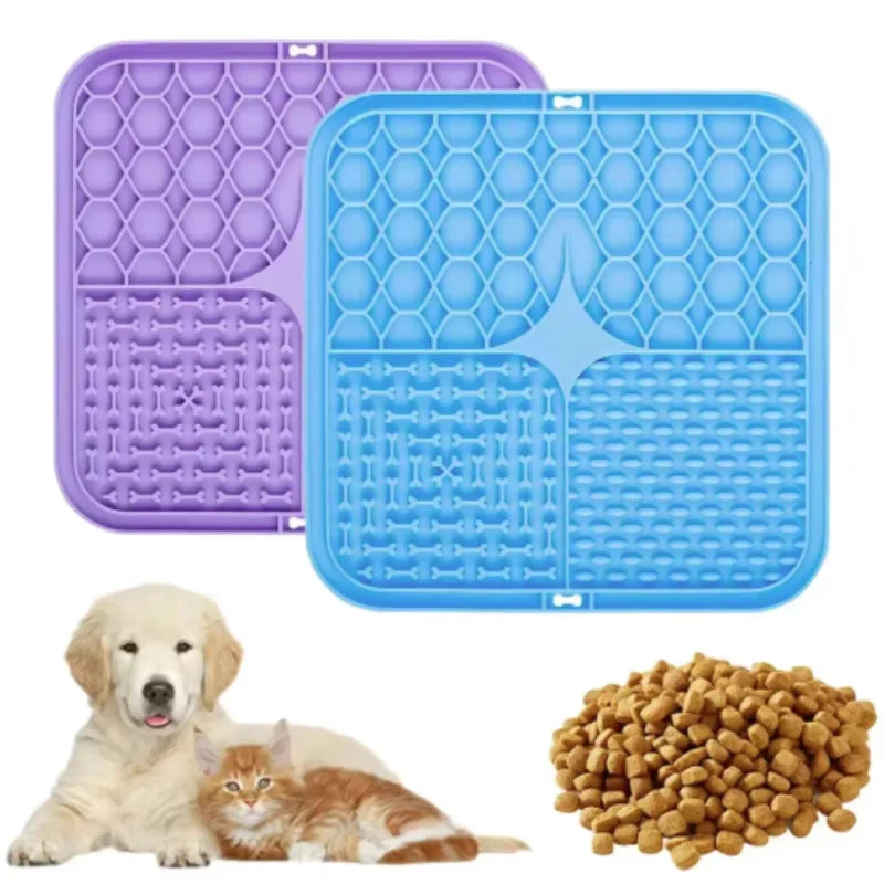 Silicone Dog Lick Mat & Slow Feeder