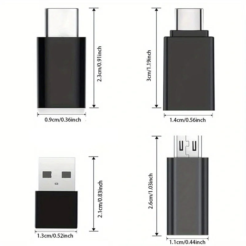 8-Piece USB & USB-C Adapter Kit